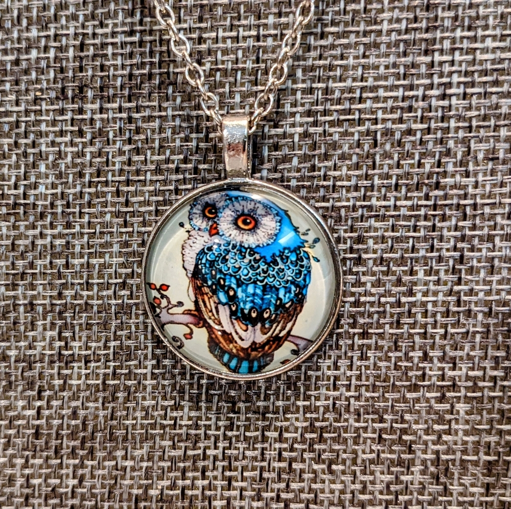 24" necklace with owl costume jewelry